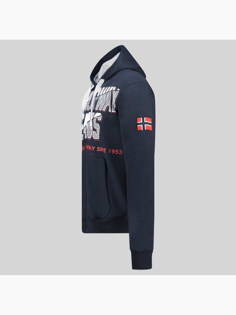Sweatshirt com capuz gasper – geographical norway Azul-marinho - Kiabi