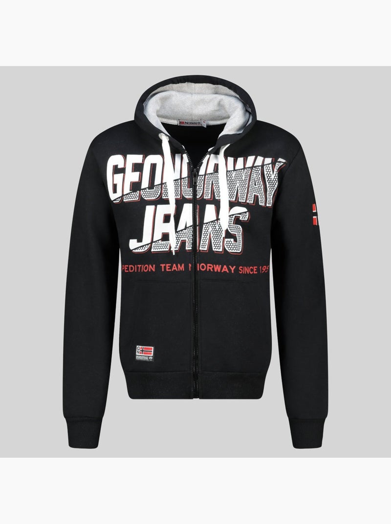 Sweatshirt com capuz gasper – geographical norway Preto - Kiabi