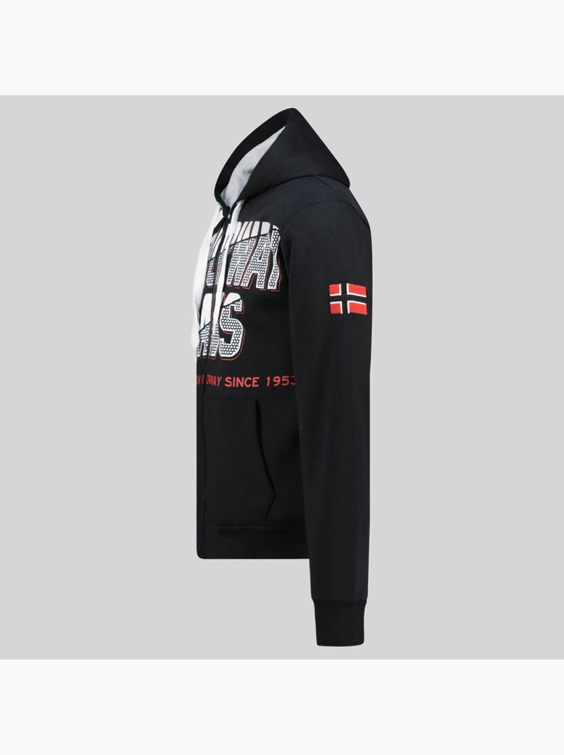 Sweatshirt com capuz gasper – geographical norway Preto - Kiabi