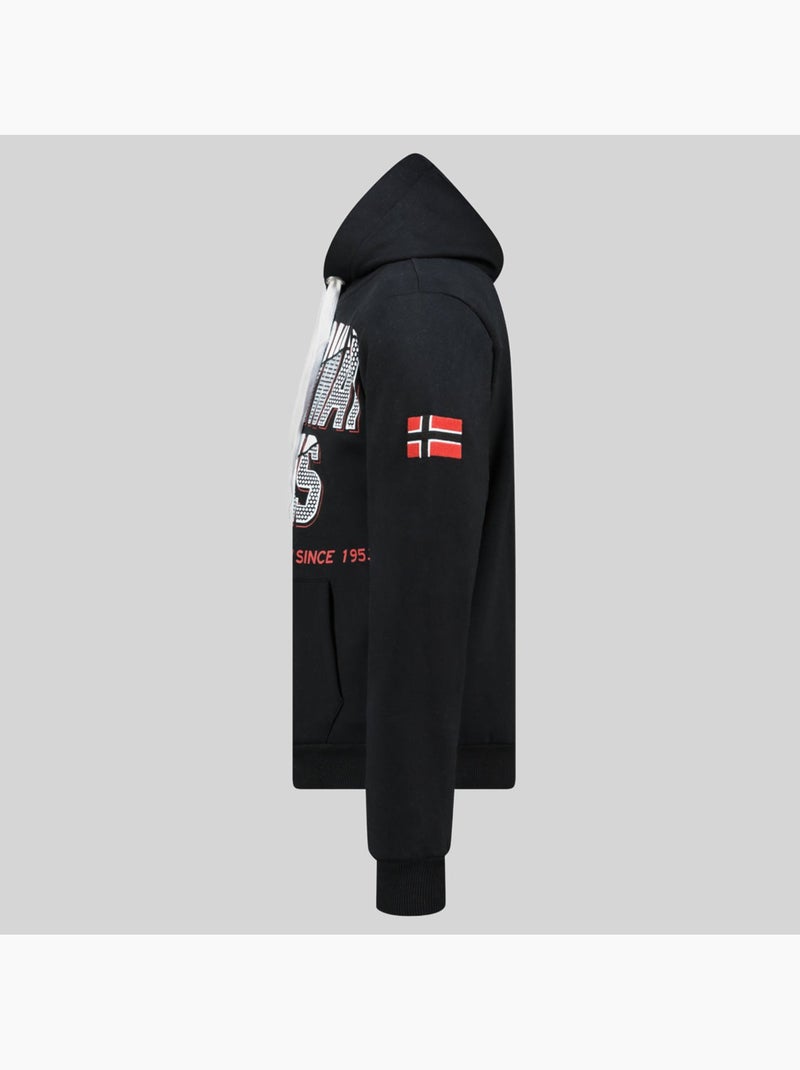 Sweatshirt com capuz gasper – geographical norway Preto - Kiabi