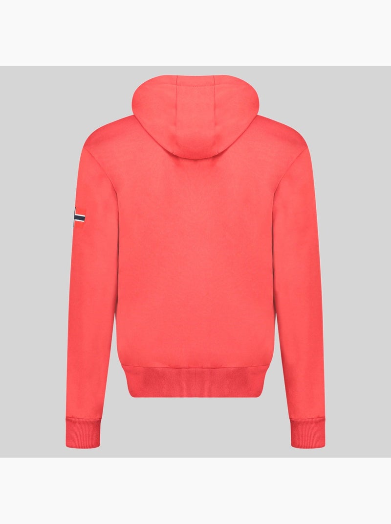 Sweatshirt com capuz gasper – geographical norway Vermelho - Kiabi