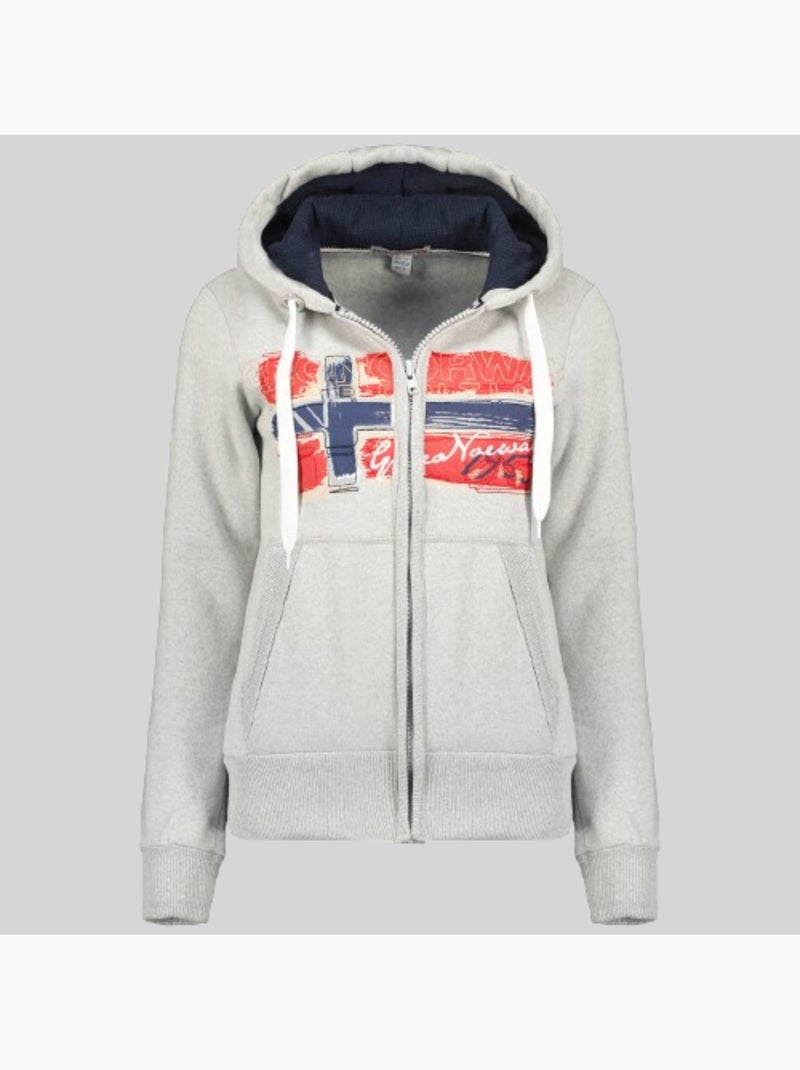 Sweatshirt com capuz gayto – geographical norway Cinza claro - Kiabi