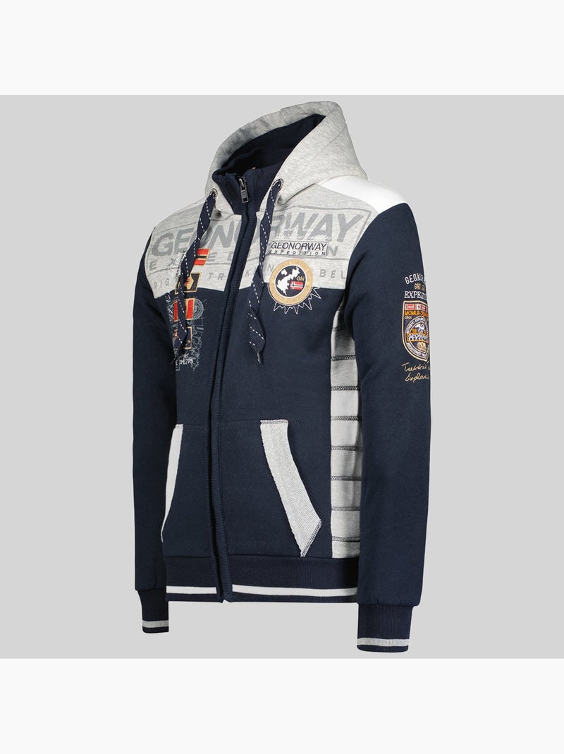 Sweatshirt com capuz geday – geographical norway Azul-marinho - Kiabi