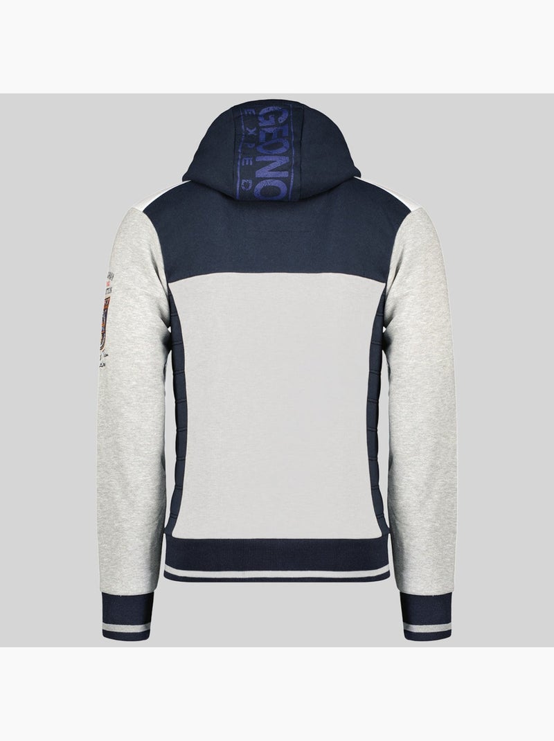 Sweatshirt com capuz geday – geographical norway Cinza claro - Kiabi