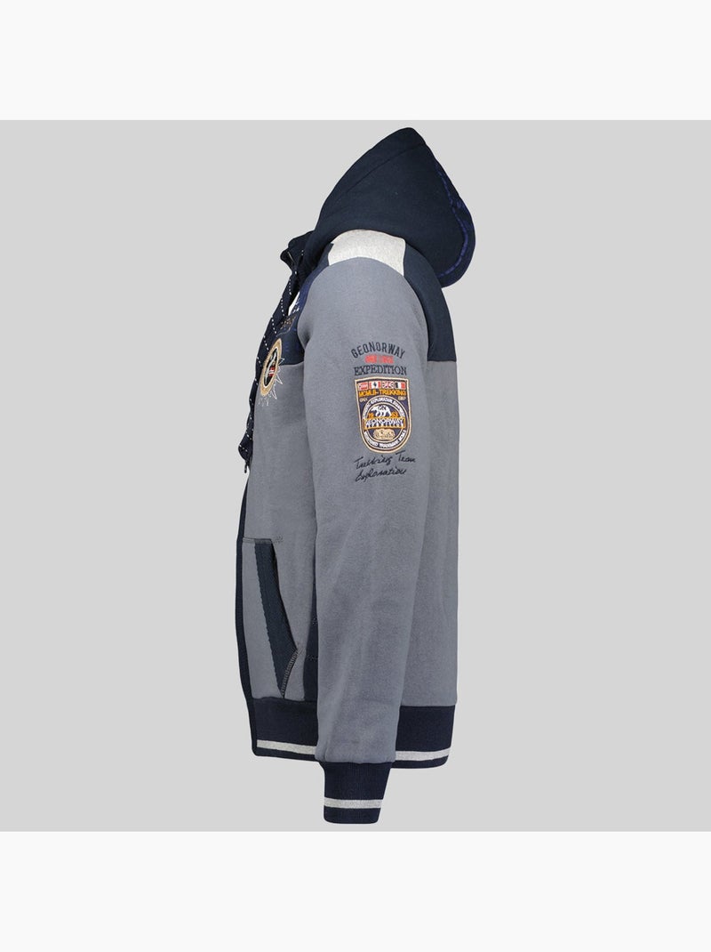 Sweatshirt com capuz geday – geographical norway Cinza escuro - Kiabi