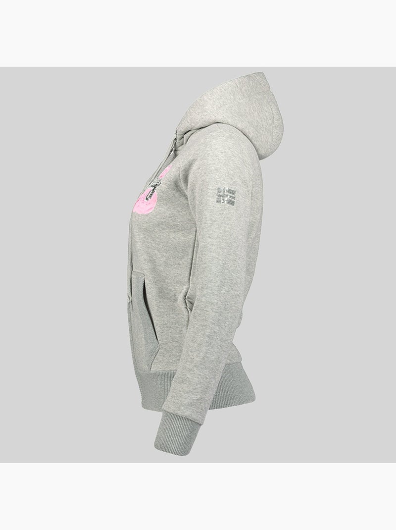 Sweatshirt com capuz gelphine – geographical norway Cinza claro - Kiabi