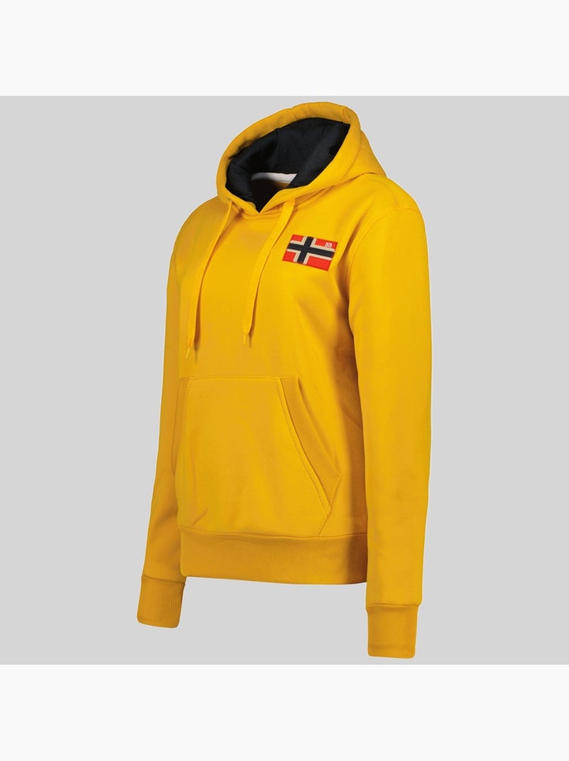 Sweatshirt com capuz genifer – geographical norway Amarelo-mostarda - Kiabi
