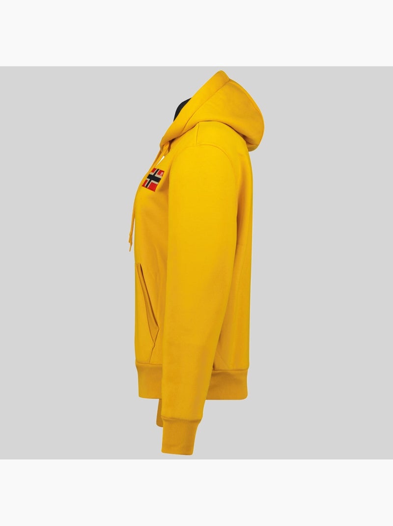 Sweatshirt com capuz genifer – geographical norway Amarelo-mostarda - Kiabi