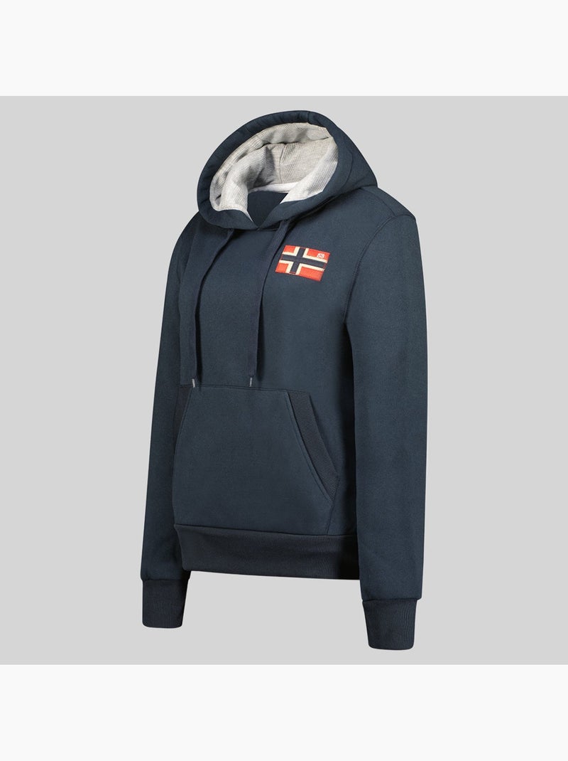 Sweatshirt com capuz genifer – geographical norway Azul-marinho - Kiabi