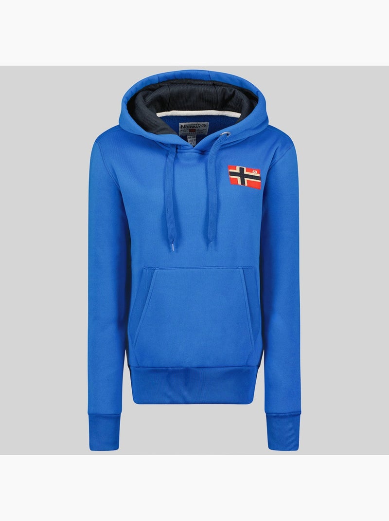 Sweatshirt com capuz genifer – geographical norway Azul-real - Kiabi