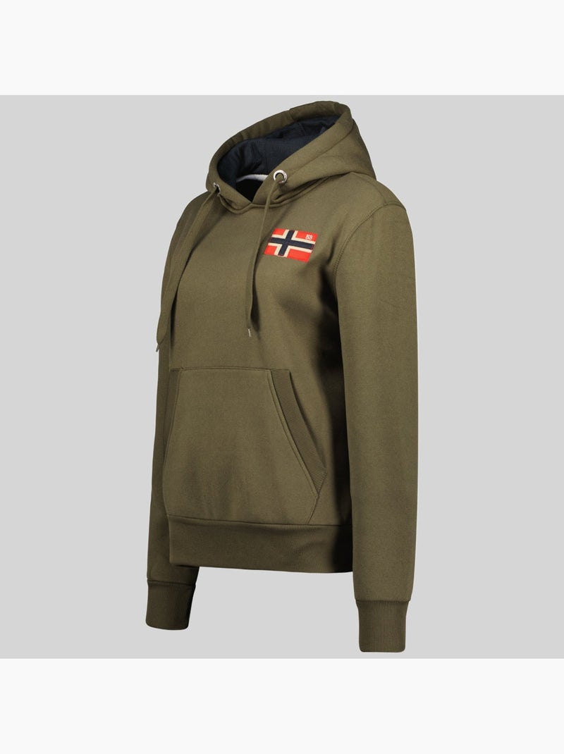Sweatshirt com capuz genifer – geographical norway Cáqui - Kiabi