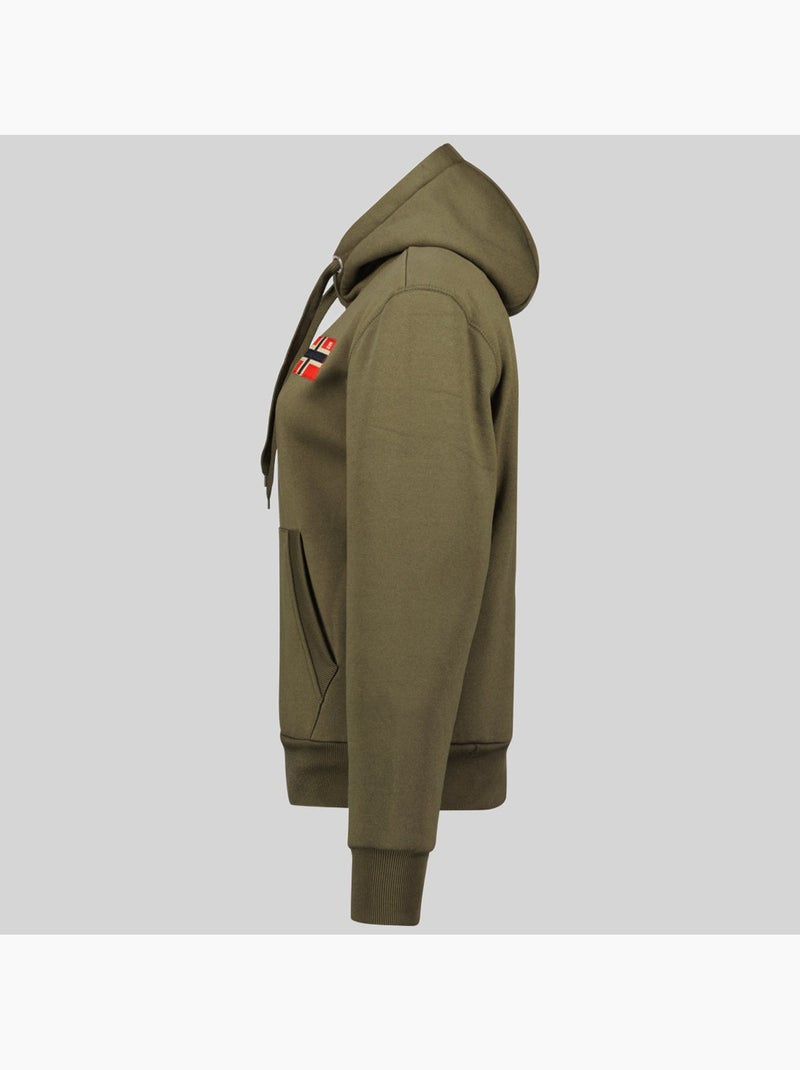 Sweatshirt com capuz genifer – geographical norway Cáqui - Kiabi