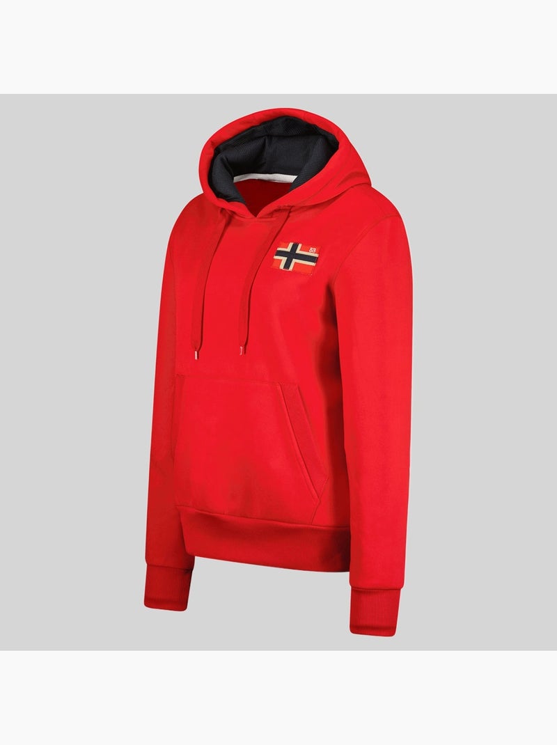 Sweatshirt com capuz genifer – geographical norway Vermelho - Kiabi