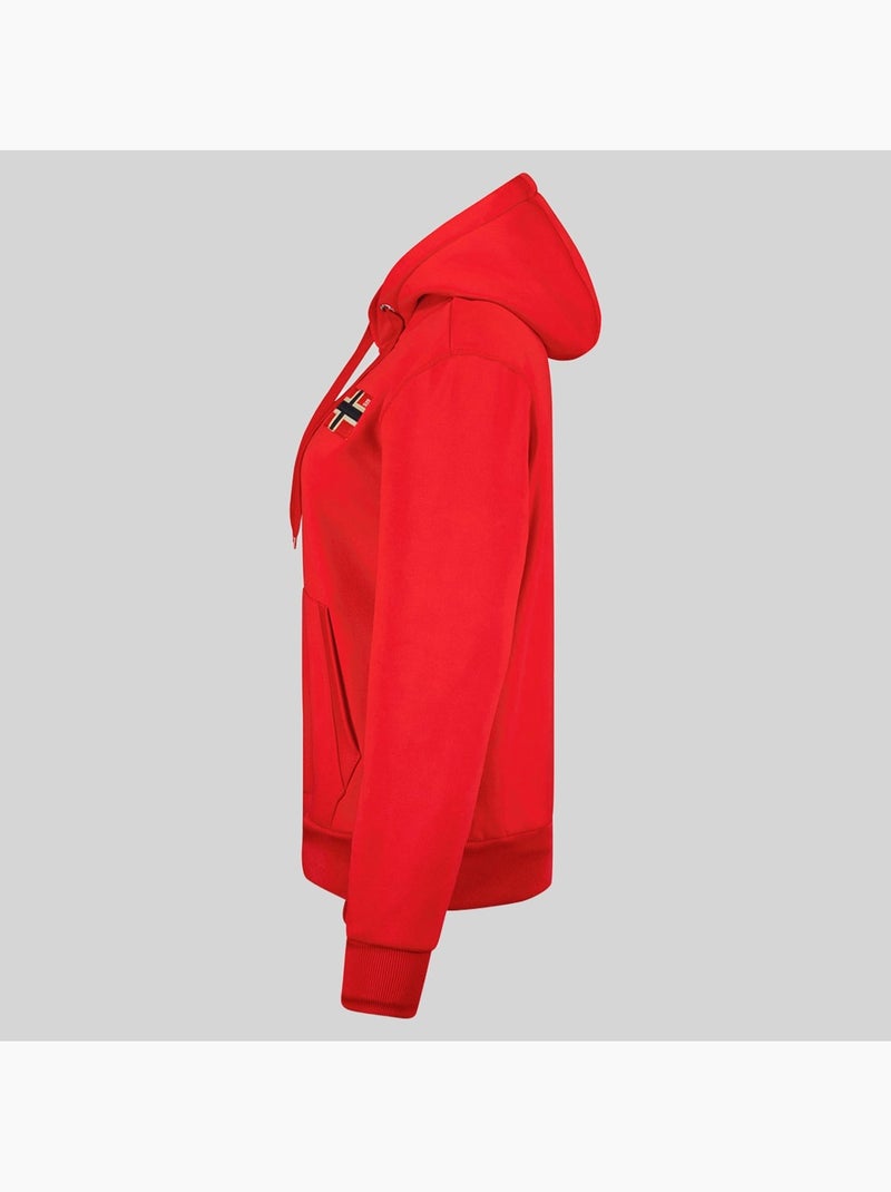 Sweatshirt com capuz genifer – geographical norway Vermelho - Kiabi