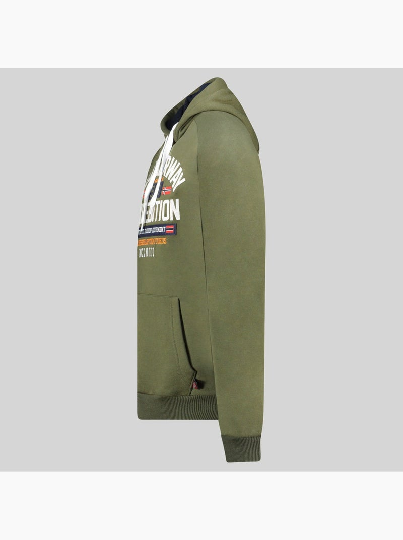 Sweatshirt com capuz germanito – geographical norway Cáqui - Kiabi
