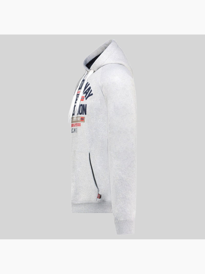 Sweatshirt com capuz germanito – geographical norway Cinza claro - Kiabi