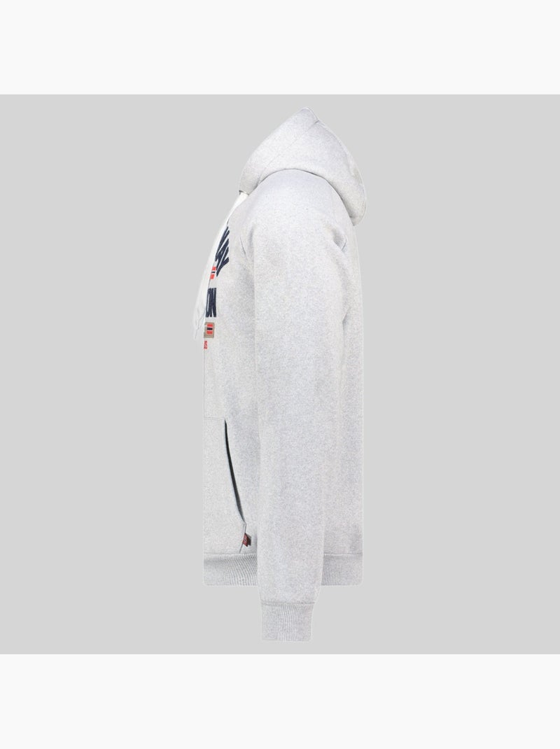 Sweatshirt com capuz germanito – geographical norway Cinza claro - Kiabi