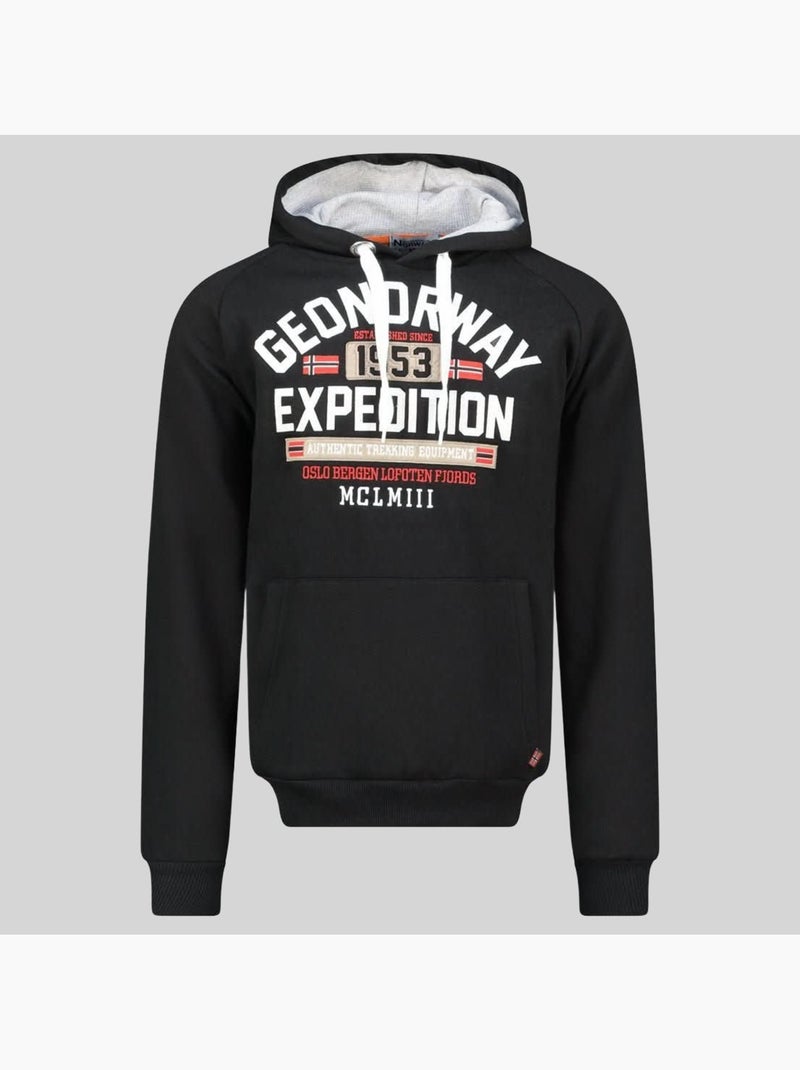 Sweatshirt com capuz germanito – geographical norway Preto - Kiabi