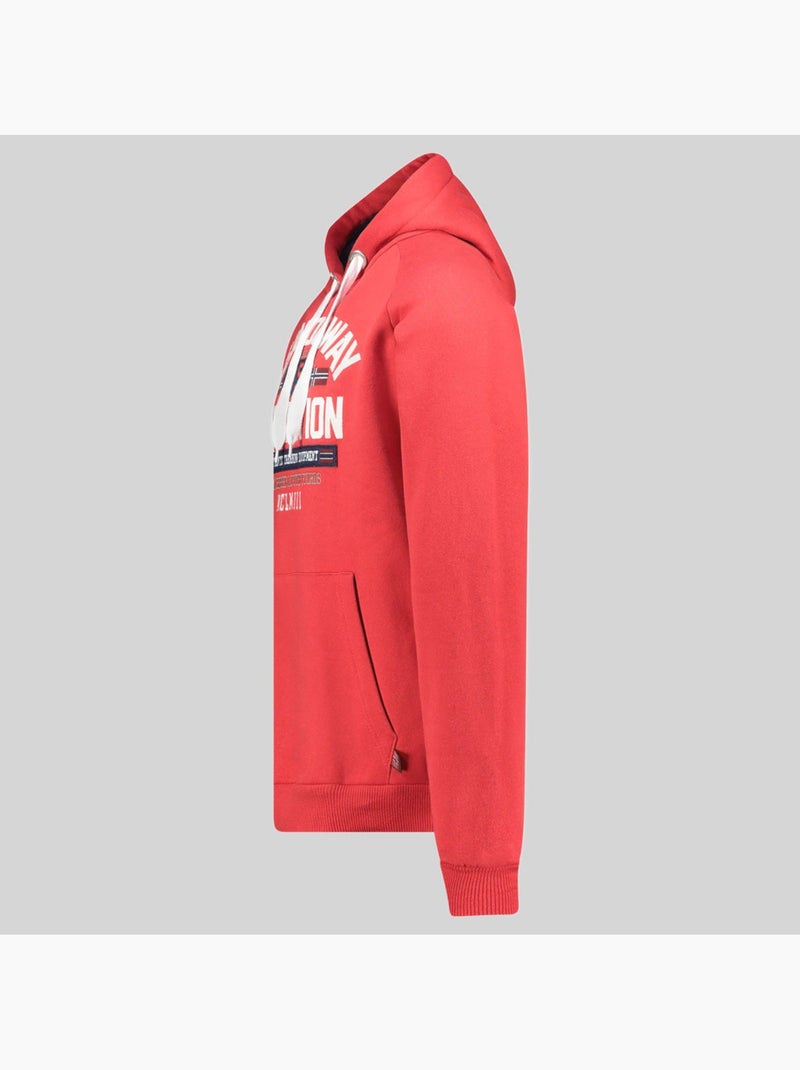 Sweatshirt com capuz germanito – geographical norway Vermelho - Kiabi
