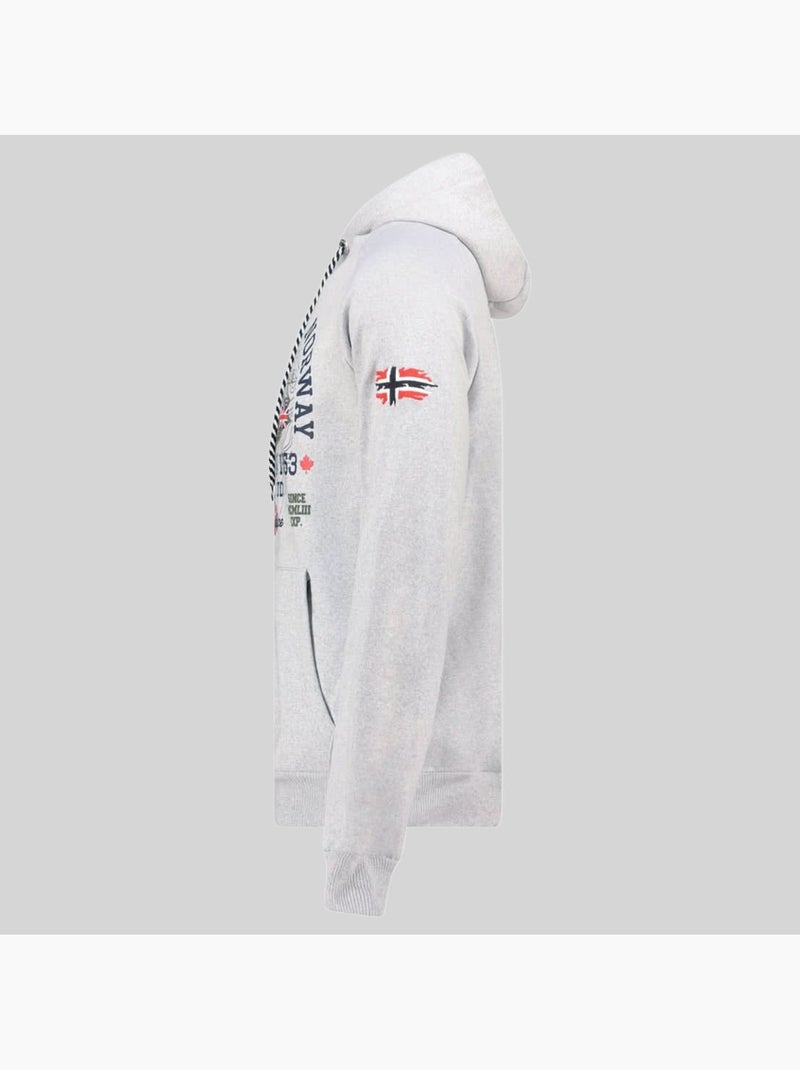 Sweatshirt com capuz gexpe – geographical norway Cinza claro - Kiabi