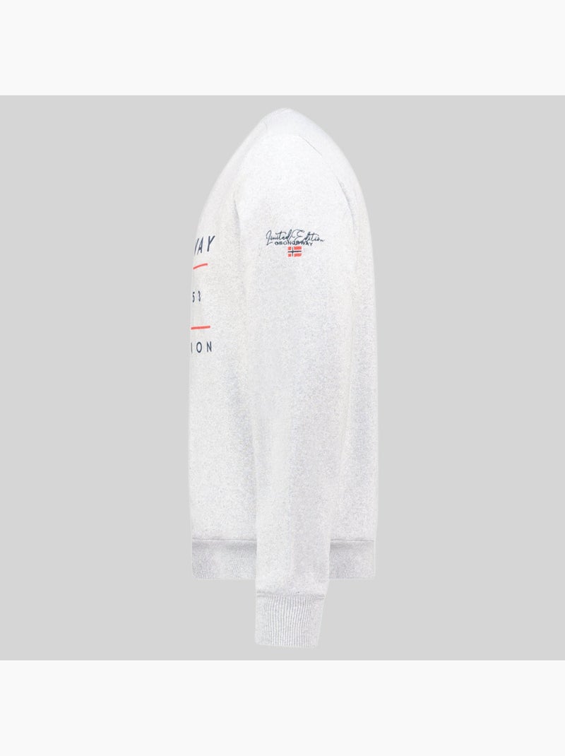 Sweatshirt com capuz gezolo – geographical norway Cinza claro - Kiabi