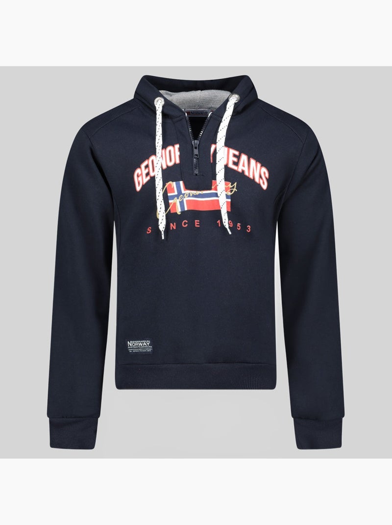 Sweatshirt com capuz ghagen – geographical norway Azul-marinho - Kiabi