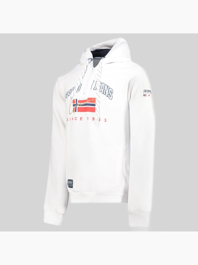 Sweatshirt com capuz ghagen – geographical norway Branco - Kiabi