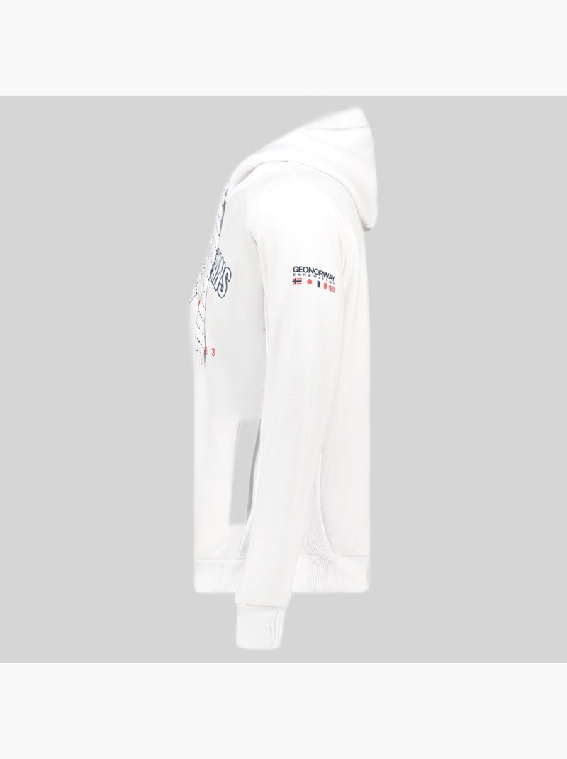 Sweatshirt com capuz ghagen – geographical norway Branco - Kiabi