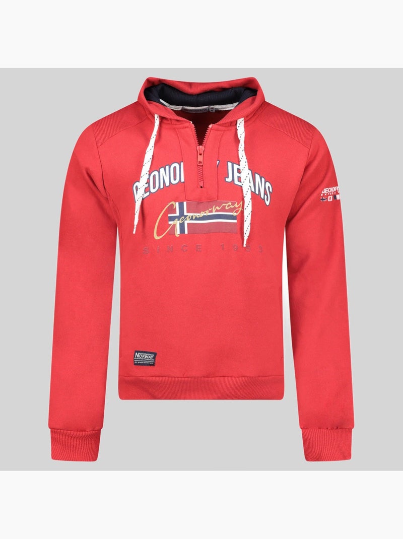 Sweatshirt com capuz ghagen – geographical norway Vermelho - Kiabi
