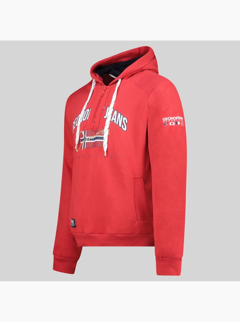 Sweatshirt com capuz ghagen – geographical norway Vermelho - Kiabi