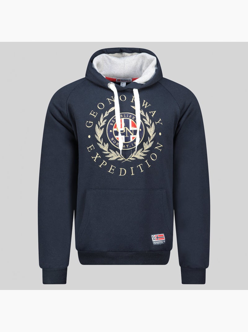 Sweatshirt com capuz giger – geographical norway Azul-marinho - Kiabi