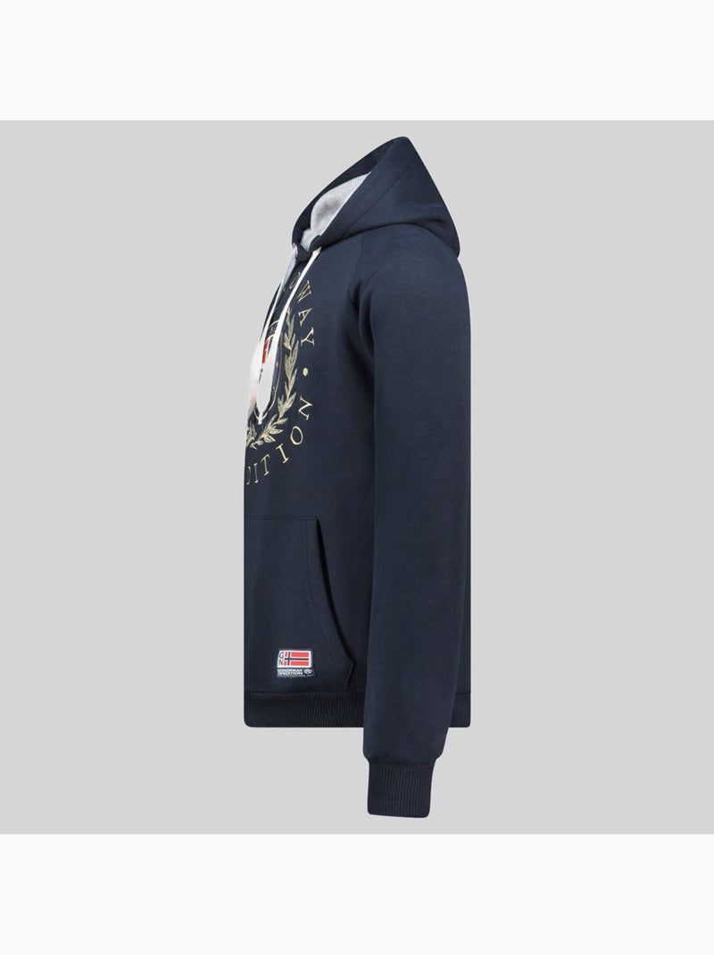 Sweatshirt com capuz giger – geographical norway Azul-marinho - Kiabi