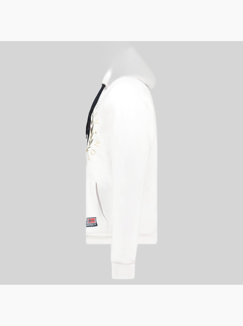 Sweatshirt com capuz giger – geographical norway Branco - Kiabi