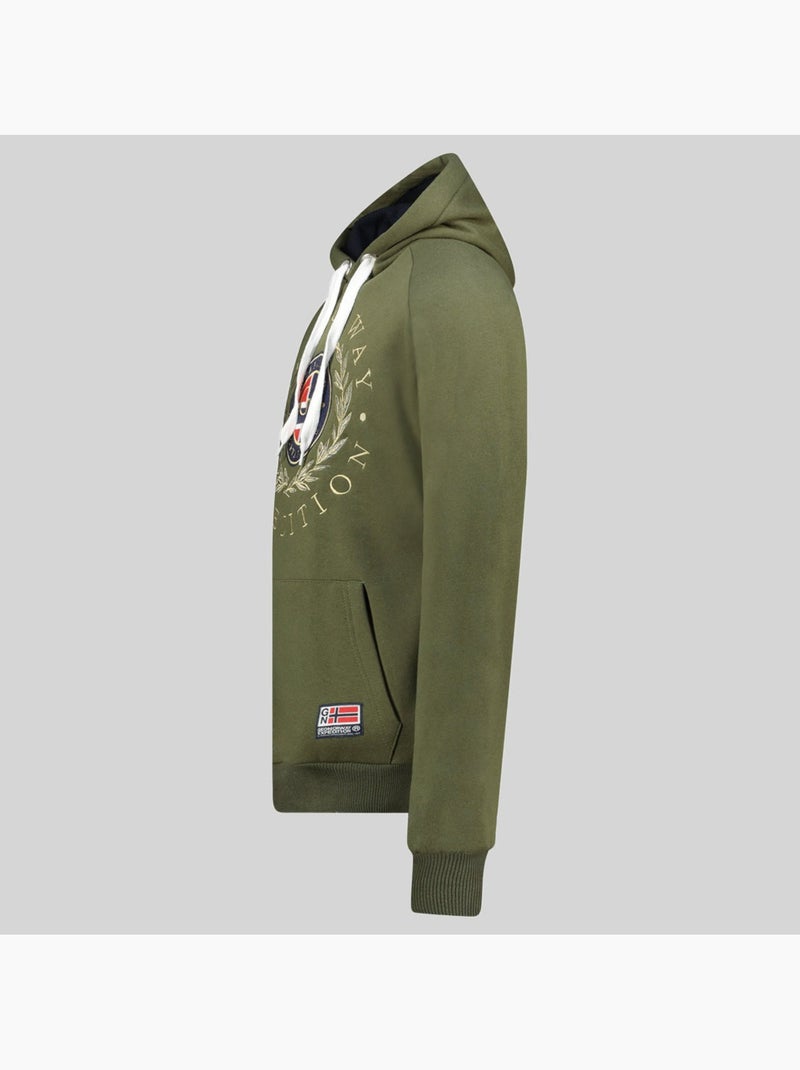 Sweatshirt com capuz giger – geographical norway Cáqui - Kiabi