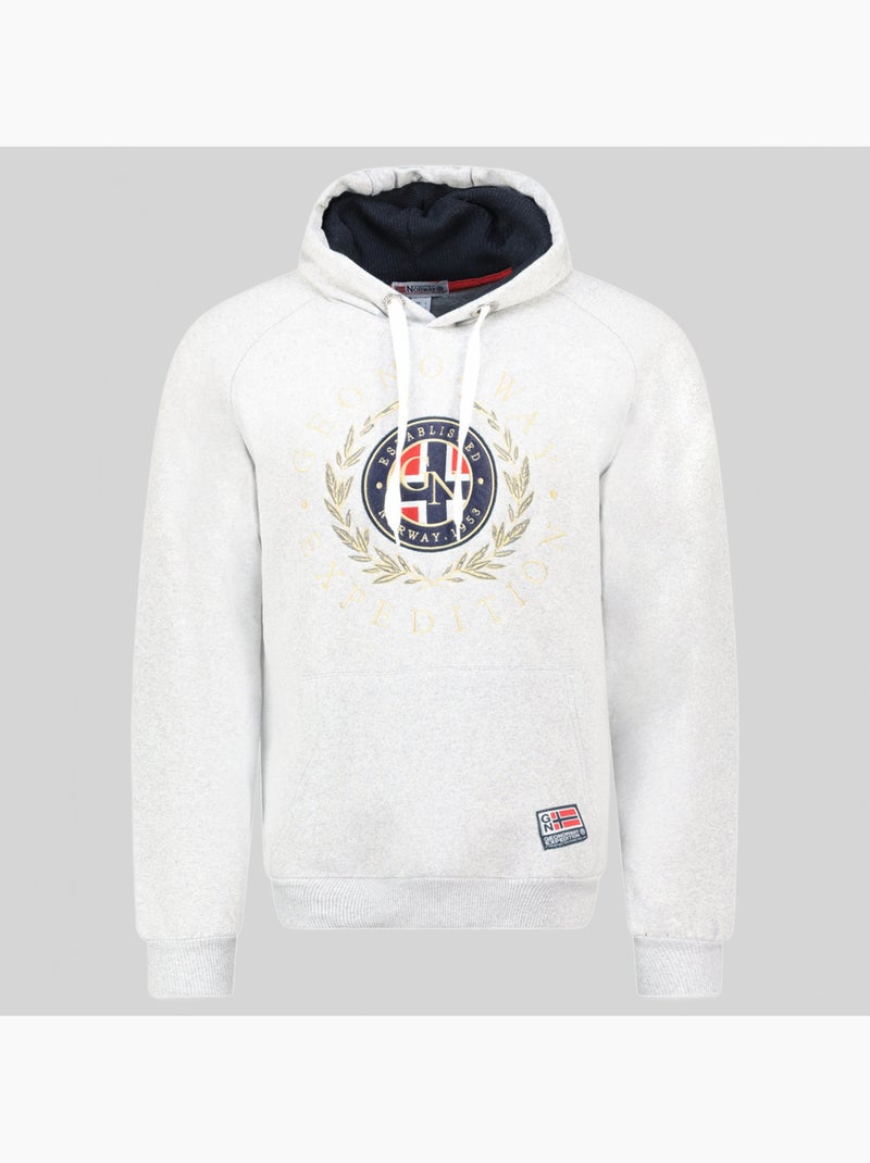 Sweatshirt com capuz giger – geographical norway Cinza claro - Kiabi