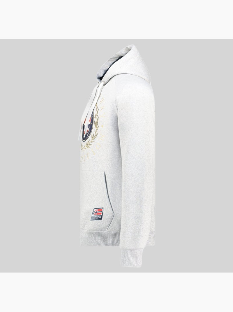Sweatshirt com capuz giger – geographical norway Cinza claro - Kiabi