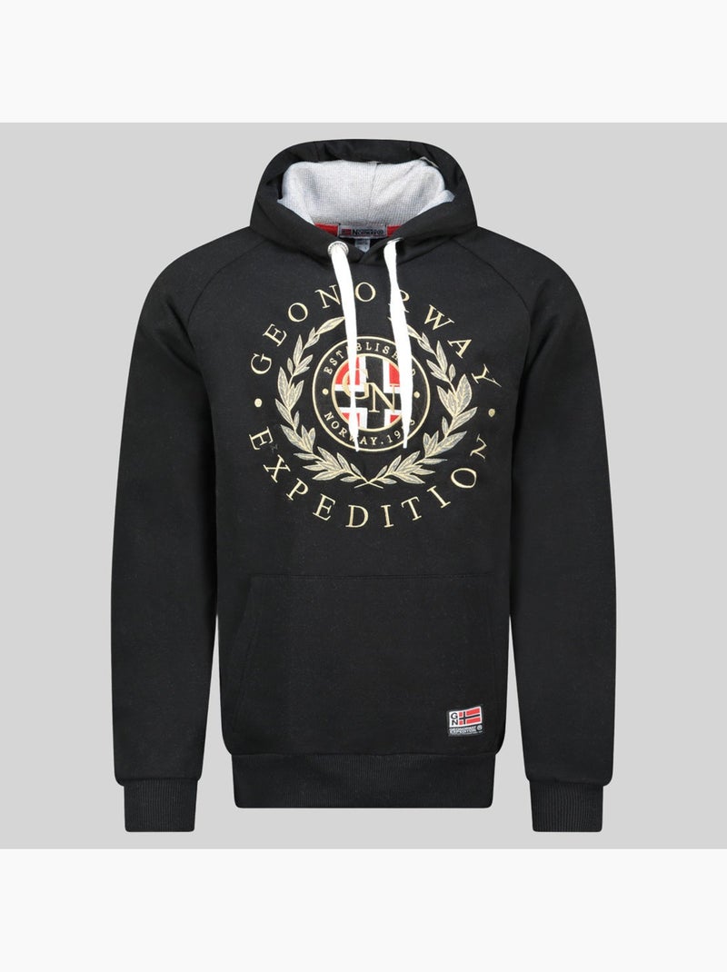 Sweatshirt com capuz giger – geographical norway Preto - Kiabi