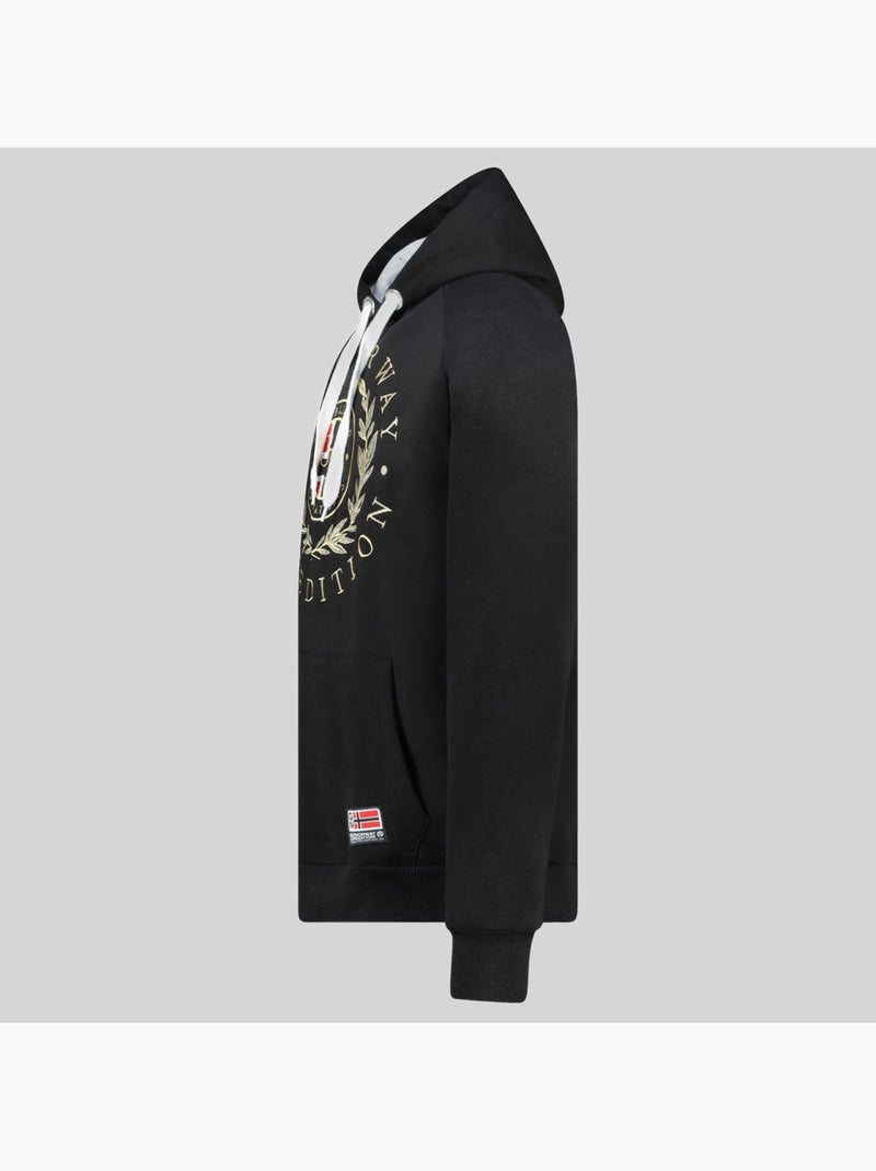 Sweatshirt com capuz giger – geographical norway Preto - Kiabi
