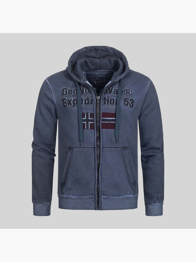 Sweatshirt com capuz gimdo – geographical norway Azul-marinho - Kiabi