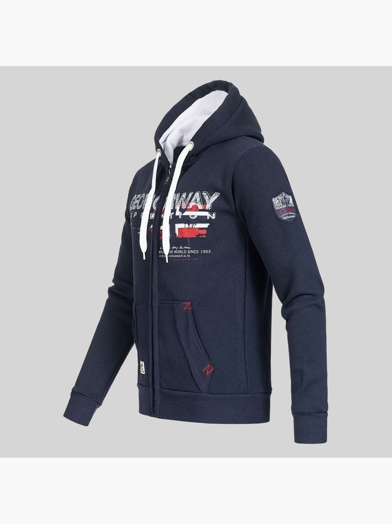 Sweatshirt com capuz gisland – geographical norway Azul-marinho - Kiabi