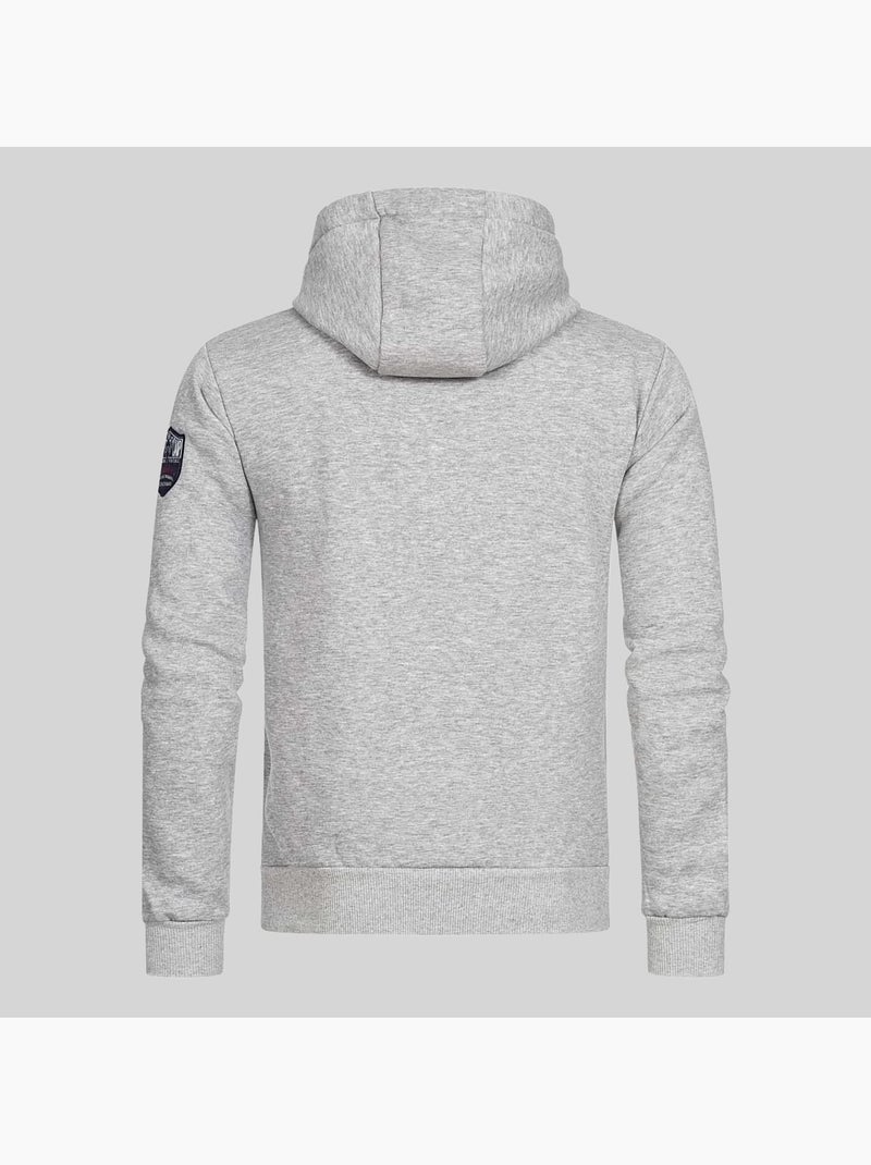 Sweatshirt com capuz gisland – geographical norway Cinza claro - Kiabi