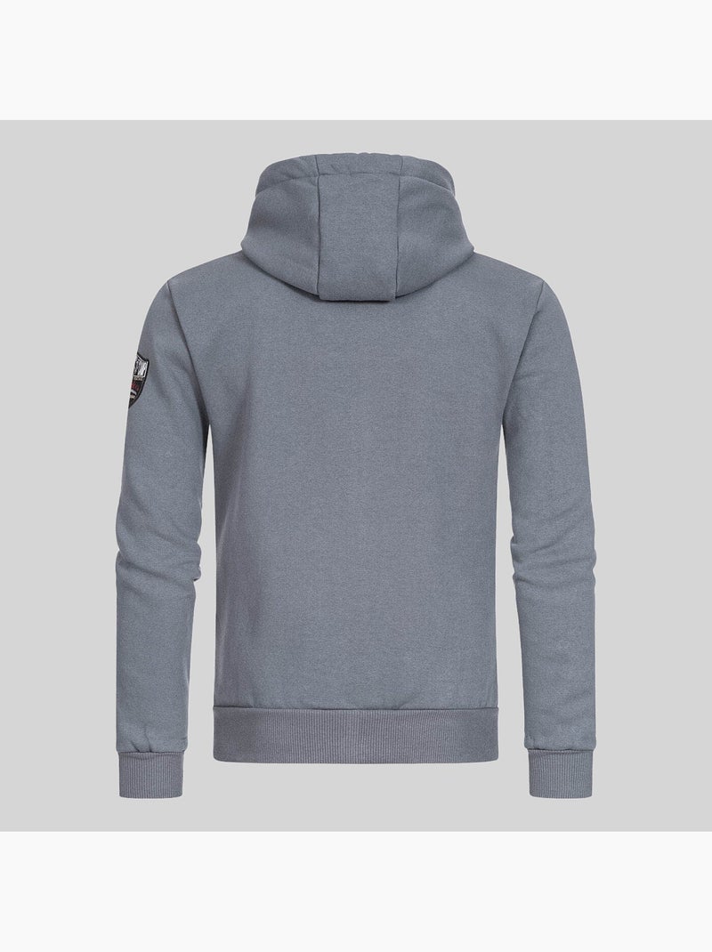 Sweatshirt com capuz gisland – geographical norway Cinza escuro - Kiabi