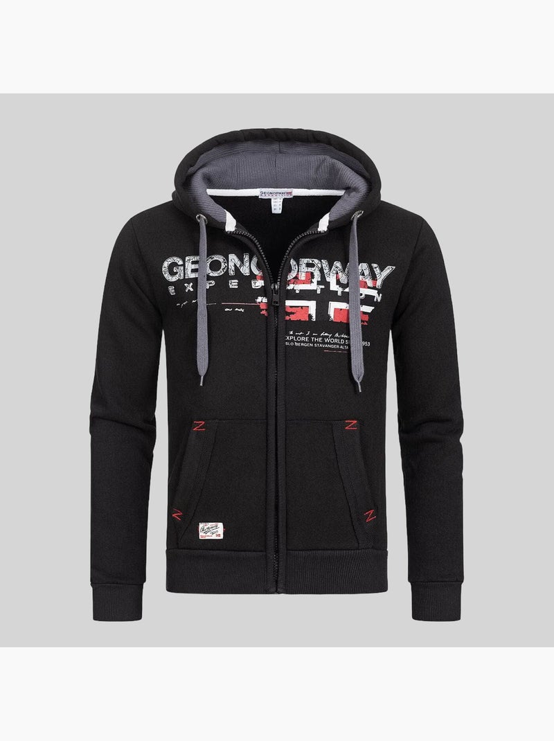 Sweatshirt com capuz gisland – geographical norway Preto - Kiabi