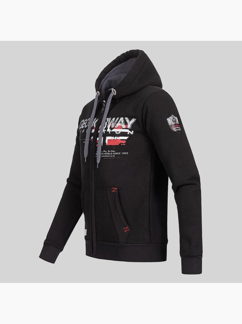 Sweatshirt com capuz gisland – geographical norway Preto - Kiabi