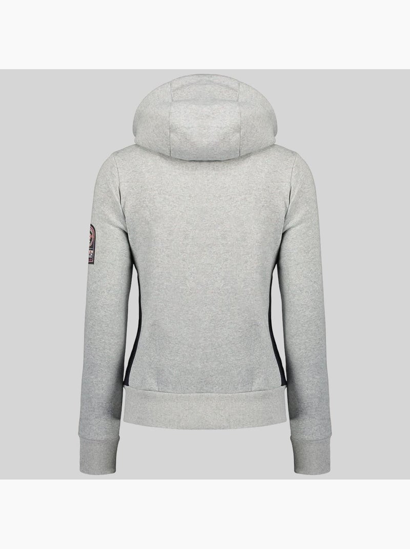 Sweatshirt com capuz gladys – geographical norway Cinza claro - Kiabi