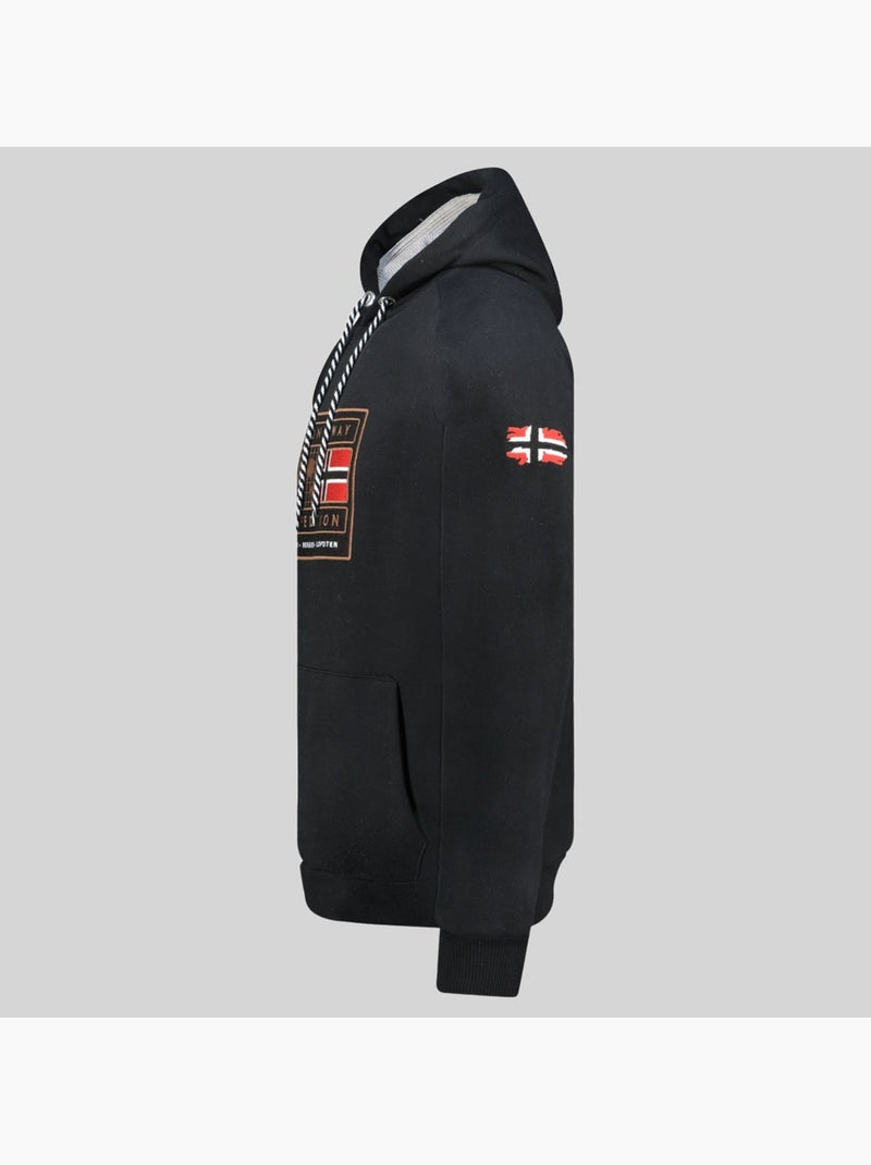 Sweatshirt com capuz gofoten – geographical norway Preto - Kiabi
