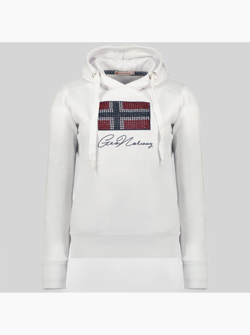 Sweatshirt com capuz goisette – geographical norway Branco - Kiabi