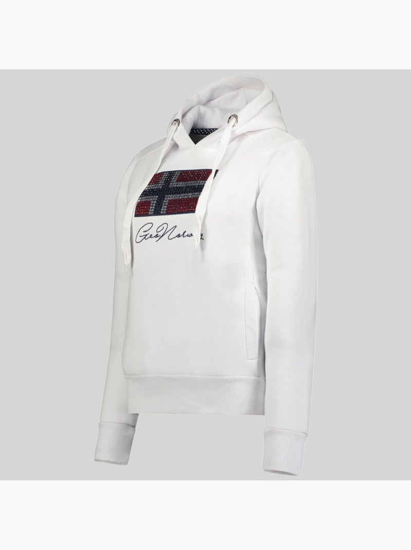 Sweatshirt com capuz goisette – geographical norway Branco - Kiabi