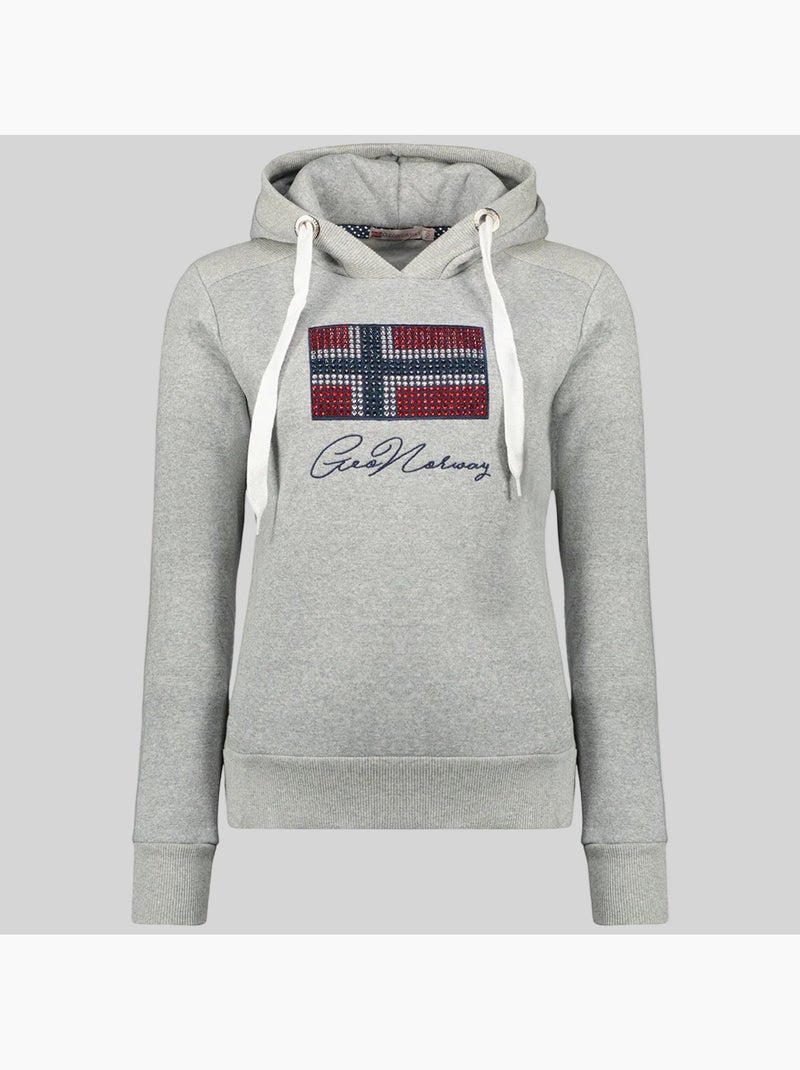 Sweatshirt com capuz goisette – geographical norway Cinza claro - Kiabi