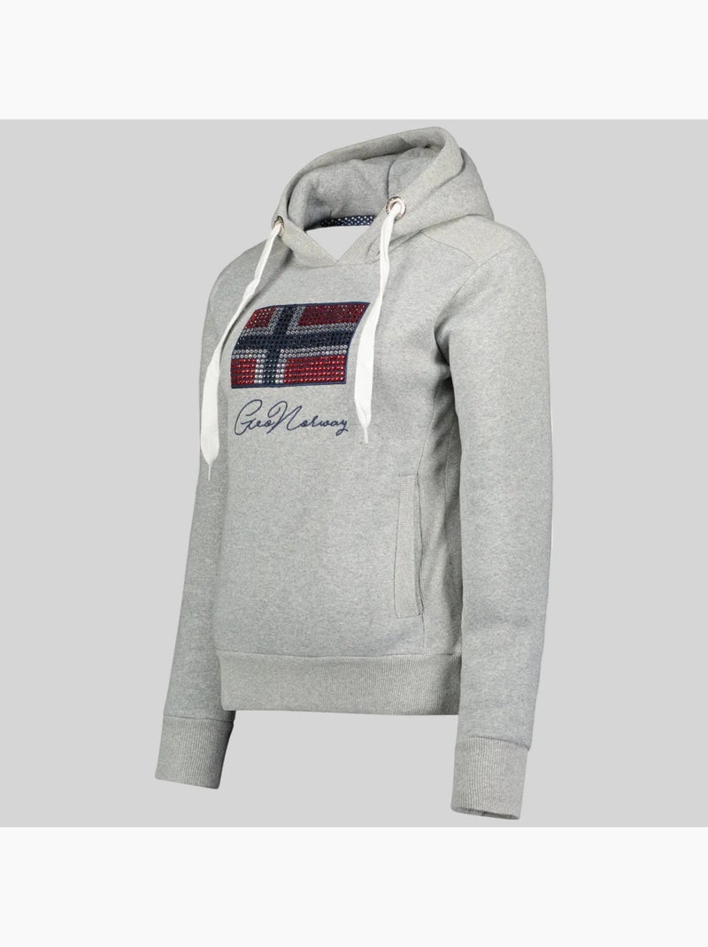 Sweatshirt com capuz goisette – geographical norway Cinza claro - Kiabi
